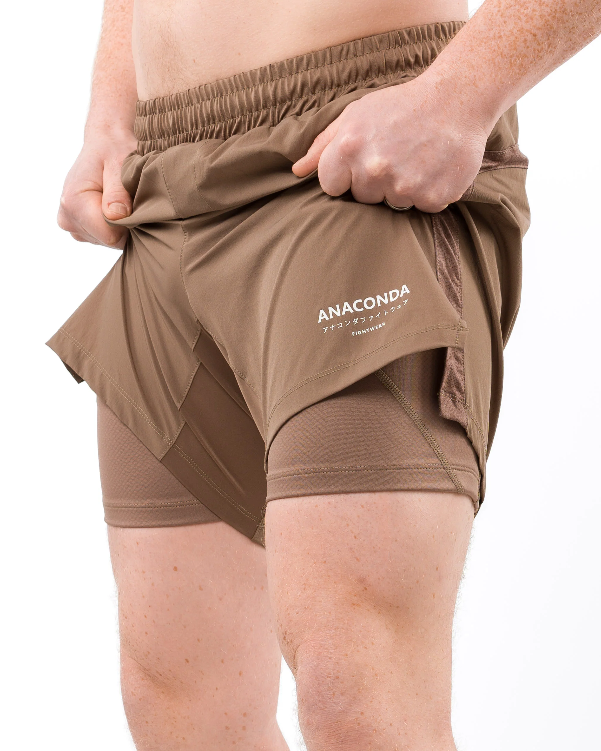 X-Vent Shorts Brown - Image 6