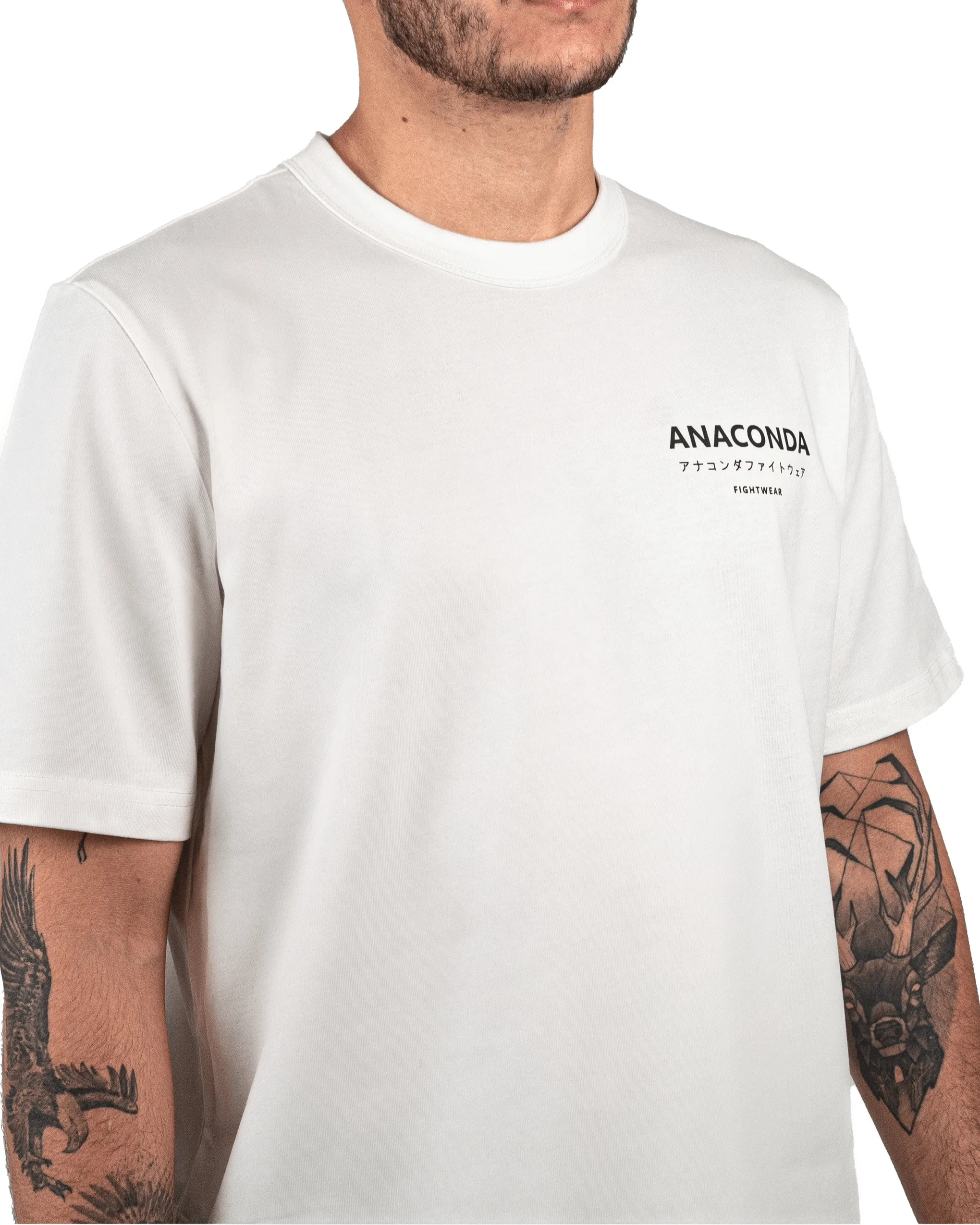 White Anaconda Oversized T-Shirt - Image 3
